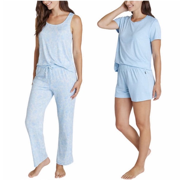 Eddie Bauer Other - NWT Eddie Bauer Ladies 4-Piece Pajama Set BLUE - size XS